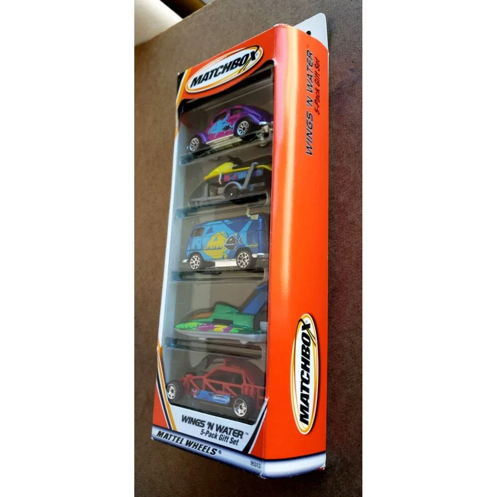2000 Matchbox WINGS 'N WATER 5-PACK GIFT SET Collector #95315 1:64 VW Panel Bug